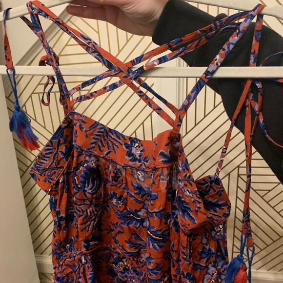 Loft Paisley Print Strappy Tassel Tank NWT - Picture 6 of 7